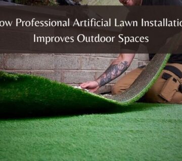 artificial lawn installation
