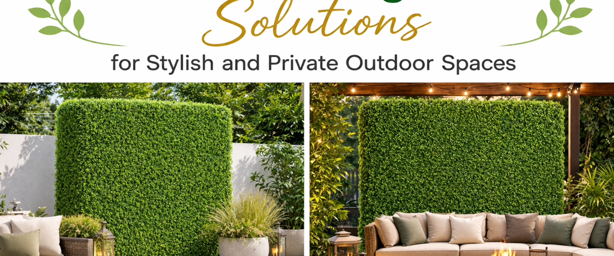 artifical hedge wall