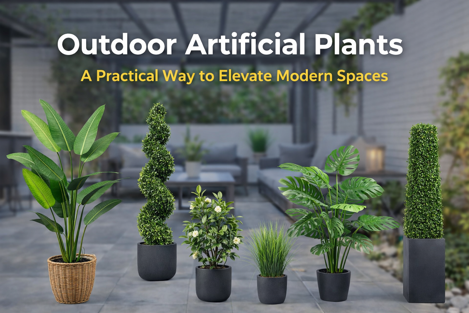 outdoor artificial plants