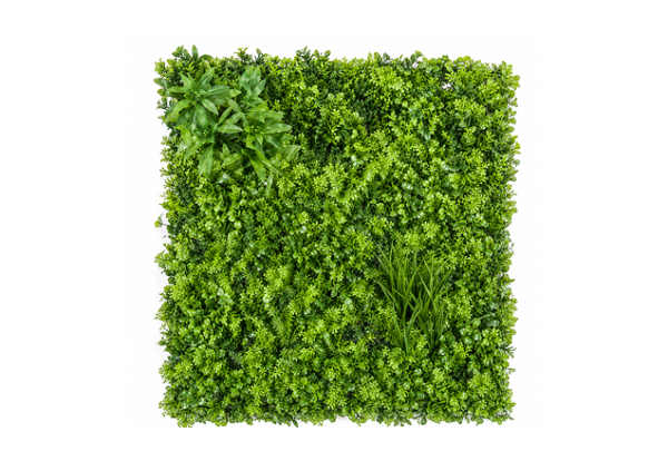 Artificial Mixed Green Hedge Wall Panel