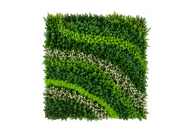 Artificial Variegated Greenery Wall Panel