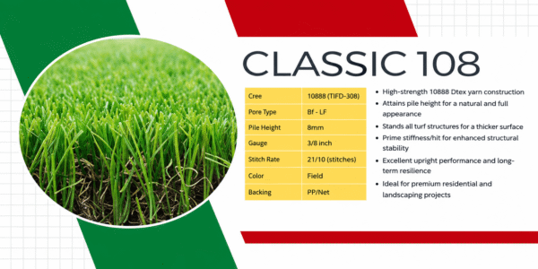 Edna Grass Artificial Turf   Classic 108  2